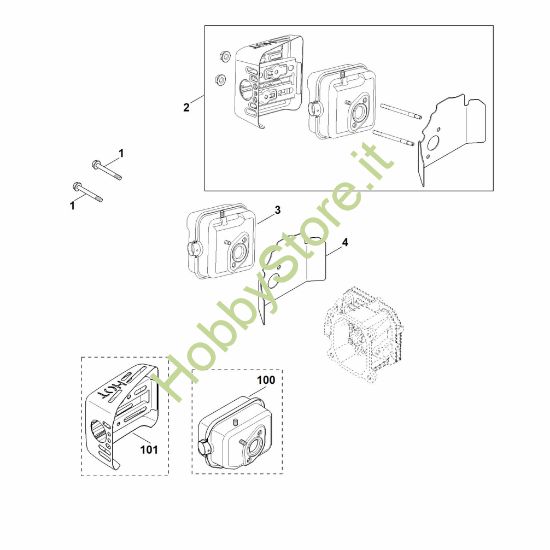 Picture of F - Scarico XT-800 (XT800-3088)